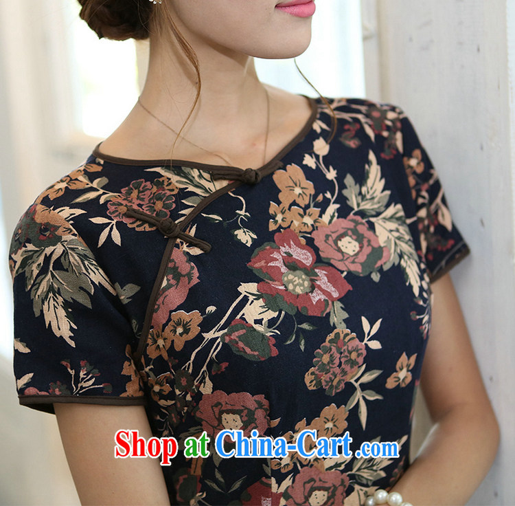 The jack plug, spring and summer girls retro elegant cotton the field characteristics for a field manual for cultivating, short-sleeved long cheongsam Cheuk-yan autumn round-collar XXL pictures, price, brand platters! Elections are good character, the national distribution, so why buy now enjoy more preferential! Health