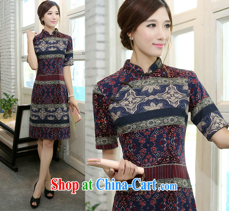 The Jessup, spring and summer dress elegant refined classical spell color Collar lining up in cotton, the manual a field for cheongsam cheongsam dress classic spell color dresses L pictures, price, brand platters! Elections are good character, the national distribution, so why buy now enjoy more preferential! Health