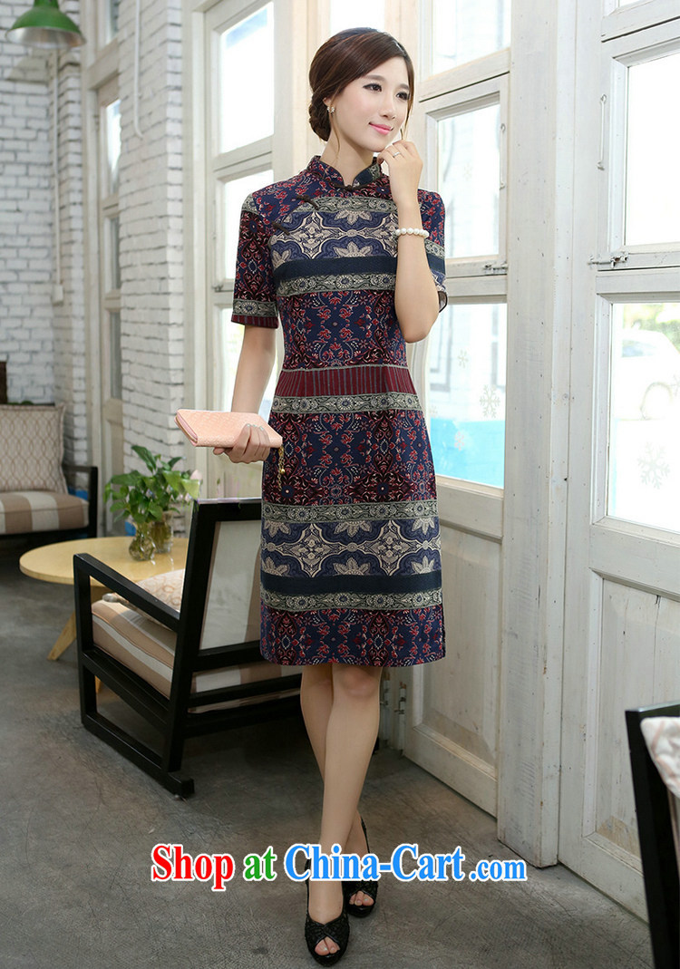 The Jessup, spring and summer dress elegant refined classical spell color Collar lining up in cotton, the manual a field for cheongsam cheongsam dress classic spell color dresses L pictures, price, brand platters! Elections are good character, the national distribution, so why buy now enjoy more preferential! Health