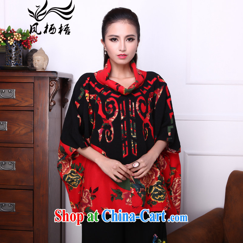 Bong-amphibious Ori-ling Ms Audrey EU 2015 summer new, larger ladies embroidered Ethnic Wind knocked color stitching T-shirt DQ 1530 by red are code pictures, price, brand platters! Elections are good character, the national distribution, so why buy now enjoy more preferential! Health