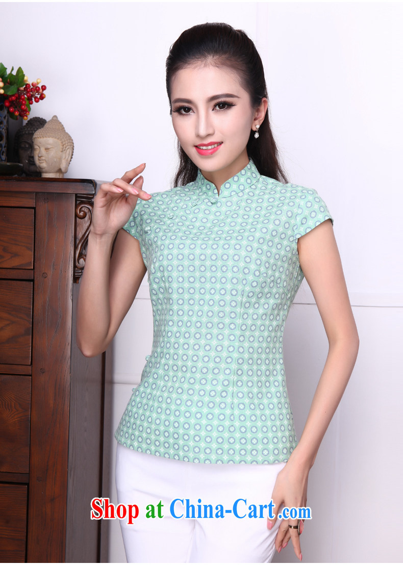 Bong-amphibious Ori-ice-yin summer 2015 new Chinese T-shirt retro, for cotton Ma Sau San short Chinese T-shirt DQ 1532 green XXL pictures, price, brand platters! Elections are good character, the national distribution, so why buy now enjoy more preferential! Health