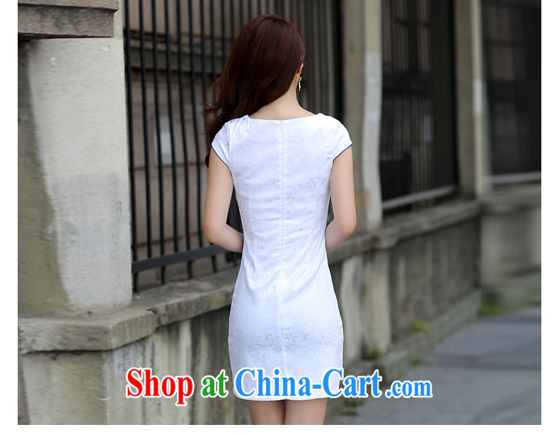 PCA 2015 spring and summer, new short cheongsam Tang with improved Cultivating Female pink flower M pictures, price, brand platters! Elections are good character, the national distribution, so why buy now enjoy more preferential! Health