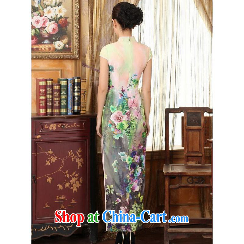 On Shanghai and optimize purchase goods, Ms. Tang with Diane Fong water droplets short-sleeved cultivating long double cheongsam - A green 2 XL, Shanghai, optimization, and, on-line shopping