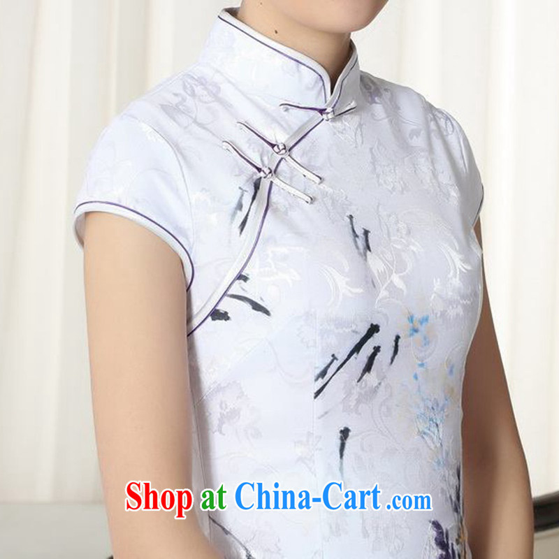 Carl Bildt, summer new elegance Chinese improved Chinese qipao, for a tight short, cultivating cheongsam dress LGD/D #0281 figure 2 XL, Bill Gates, and, shopping on the Internet