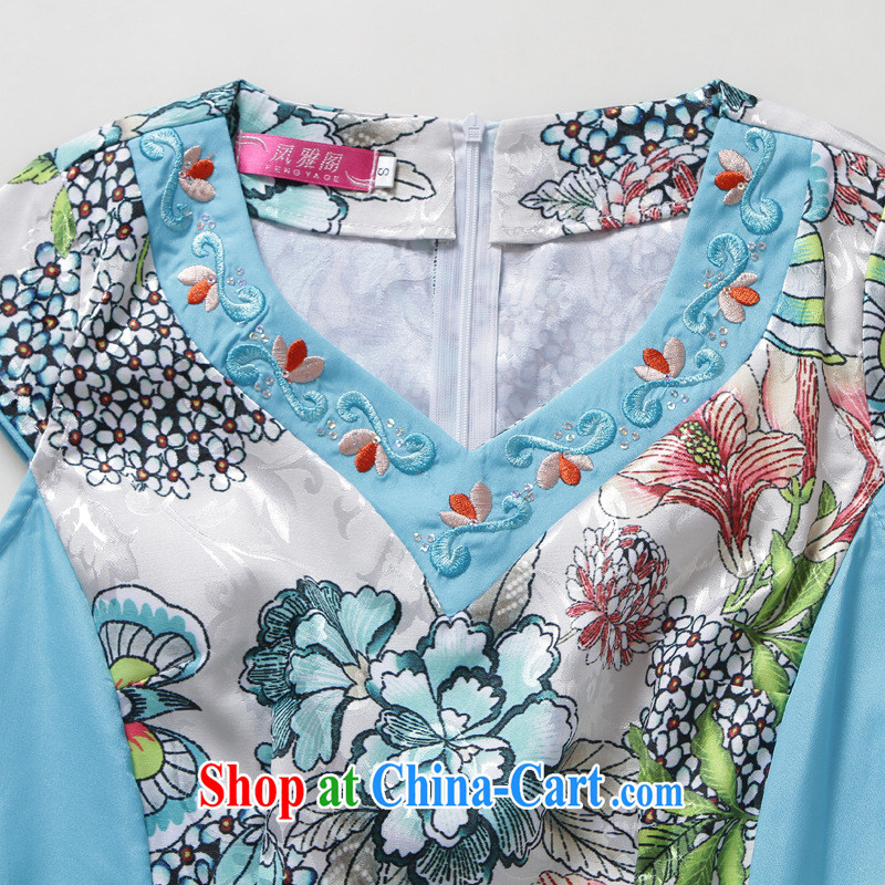And, in accordance with stylish lady dresses beauty package and antique cheongsam dress girls spring new short cheongsam LYE 66,616 honeydew XL, in accordance with (leyier), online shopping