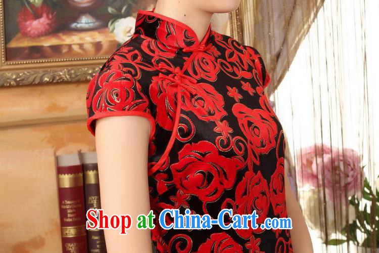 An Jing, Ms. Tang cheongsam dress with dress stretch the wool stylish classic short-sleeved short cheongsam red 2 XL pictures, price, brand platters! Elections are good character, the national distribution, so why buy now enjoy more preferential! Health