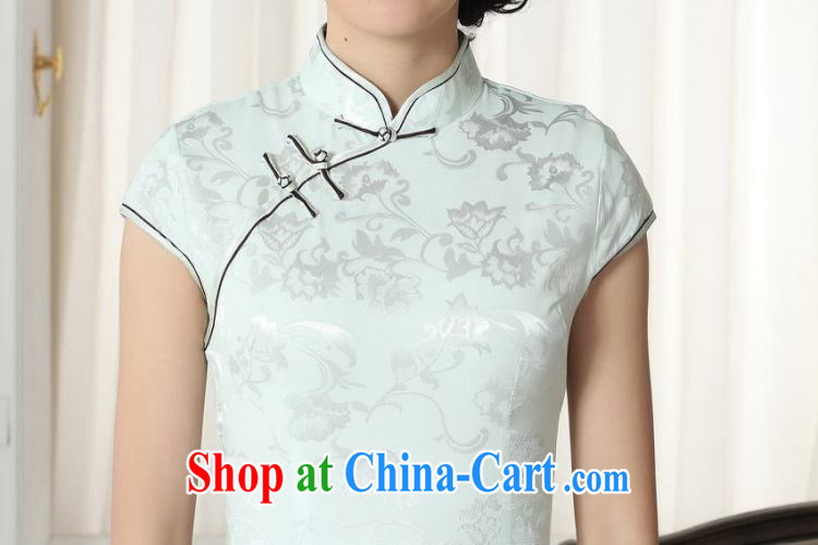 Allow Ms. Jing cheongsam Chinese dresses new summer elegance Chinese qipao Chinese graphics thin short cheongsam picture color 2 XL pictures, price, brand platters! Elections are good character, the national distribution, so why buy now enjoy more preferential! Health