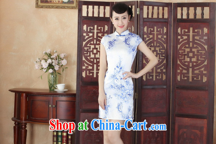 Bin Laden smoke dresses summer new, Tang Women's clothes Chinese improved, stamp duty for cheongsam dress is tight short dresses such as the color 2 XL pictures, price, brand platters! Elections are good character, the national distribution, so why buy now enjoy more preferential! Health