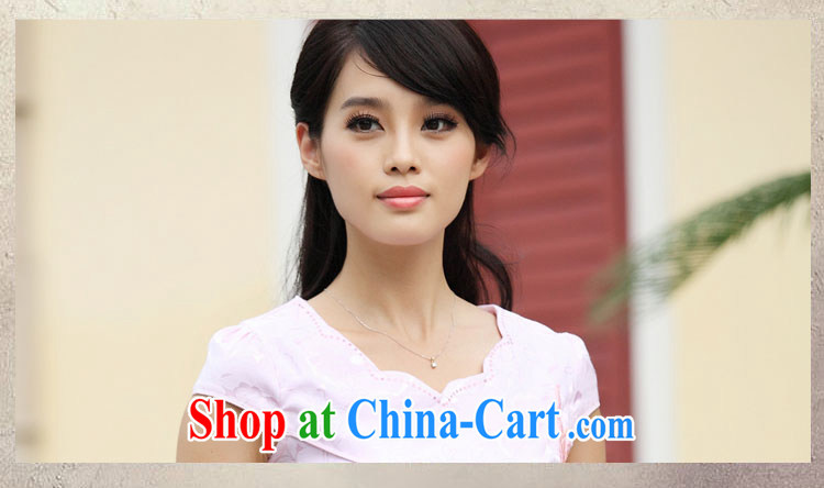 O, the 2015 spring and summer new stylish retro improved V short-sleeved Cultivating Female sexual sense ground 100 elegant short cheongsam A 6902 pink XL pictures, price, brand platters! Elections are good character, the national distribution, so why buy now enjoy more preferential! Health