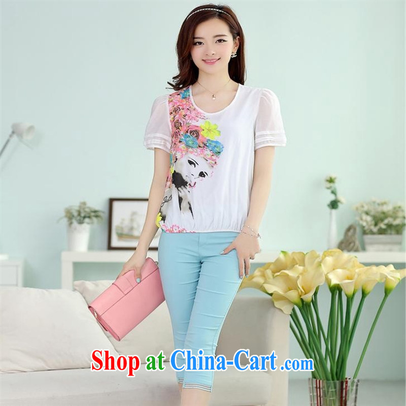 Black butterfly store summer new Korean fashion female beauty framed stamp duty drilling round-collar short-sleeve T-shirt girl picture color XXL, A . J . BB, shopping on the Internet