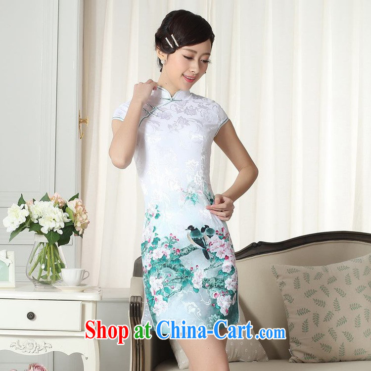 Bill, new Chinese improved cheongsam dress lady stylish jacquard cotton cultivation short cheongsam dress LGD/D #0284 figure 2 XL pictures, price, brand platters! Elections are good character, the national distribution, so why buy now enjoy more preferential! Health