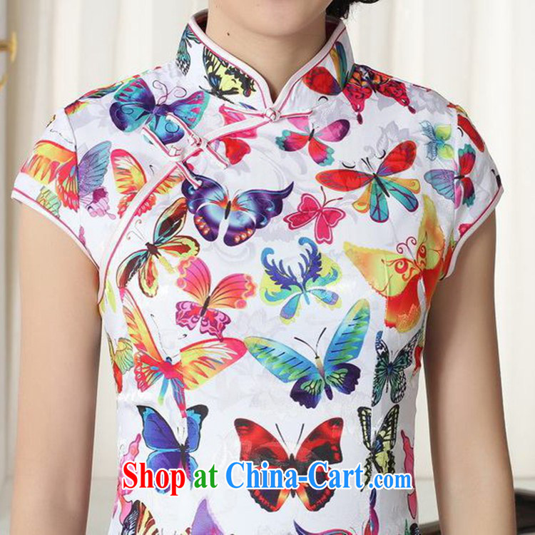 Carl Bildt, new Chinese improved Chinese qipao lady stylish butterfly jacquard cotton cultivating short cheongsam dress LGD/D #0285 figure 2 XL pictures, price, brand platters! Elections are good character, the national distribution, so why buy now enjoy more preferential! Health