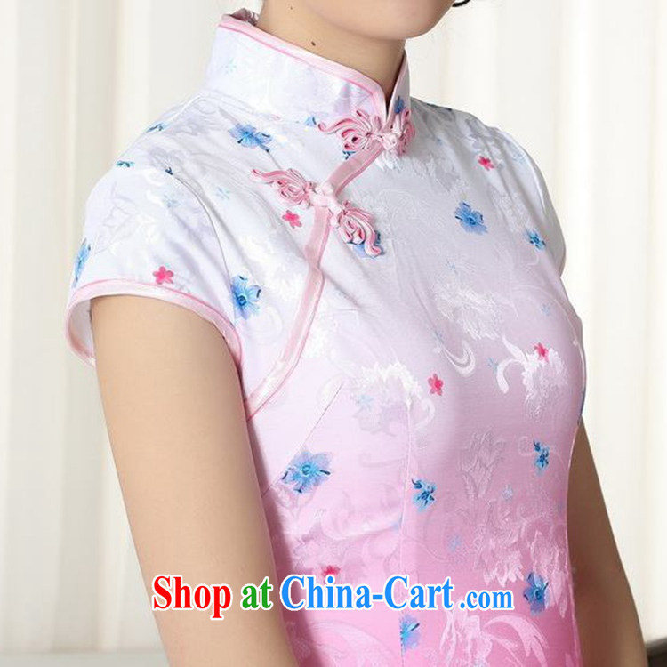 Carl Bildt, summer new Chinese qipao gown lady stylish jacquard cotton short-sleeved cultivating the's cheongsam dress LGD/D #0290 figure 2 XL pictures, price, brand platters! Elections are good character, the national distribution, so why buy now enjoy more preferential! Health