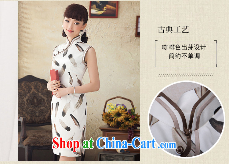 once and for all the proverbial hero Yu Chun-load new stamp silk improved short cheongsam stylish retro cheongsam dress summer white 2 XL 5 months after 2 the picture, price, brand platters! Elections are good character, the national distribution, so why buy now enjoy more preferential! Health