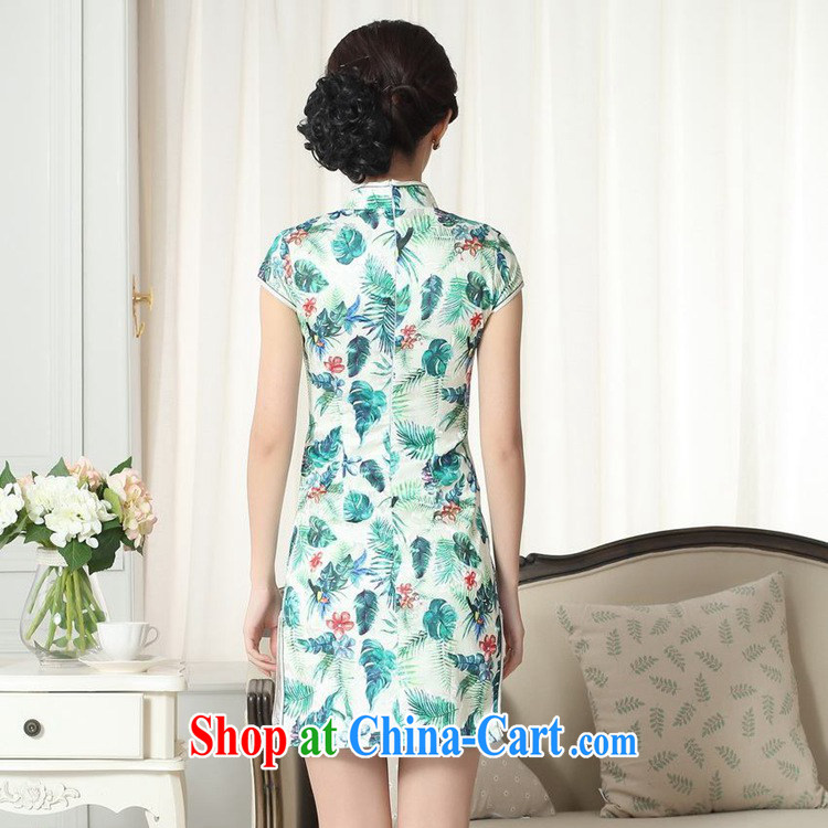 Bill's new lady fashion jacquard cotton cultivation short cheongsam dress Chinese cheongsam dress LGD/D #0271 figure 2 XL pictures, price, brand platters! Elections are good character, the national distribution, so why buy now enjoy more preferential! Health