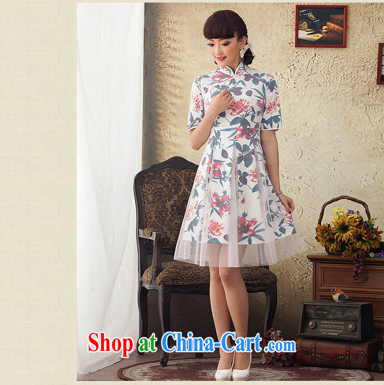 once and for all, fatally jealous Xin 2015 new spring and summer long, stamp duty cotton dress Ethnic Wind retro female white 2 XL pictures, price, brand platters! Elections are good character, the national distribution, so why buy now enjoy more preferential! Health