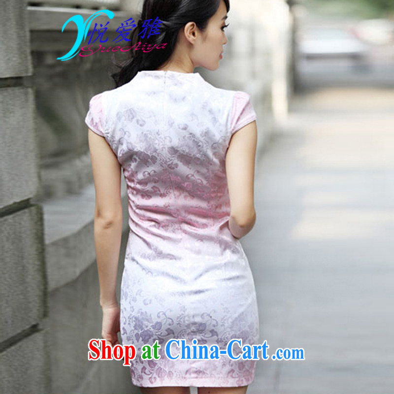Yue love Ya 2015 new summer day retro dresses skirts DRA 69,113 blue XL, love, Jacob, and shopping on the Internet