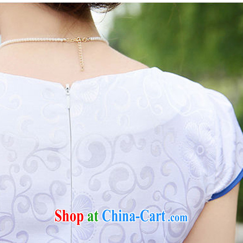 Appeals to appeal to 2015 new dresses girls summer Ethnic Wind and stylish beauty improved cheongsam dress dress flower vase XXL, called on appeal, and shopping on the Internet