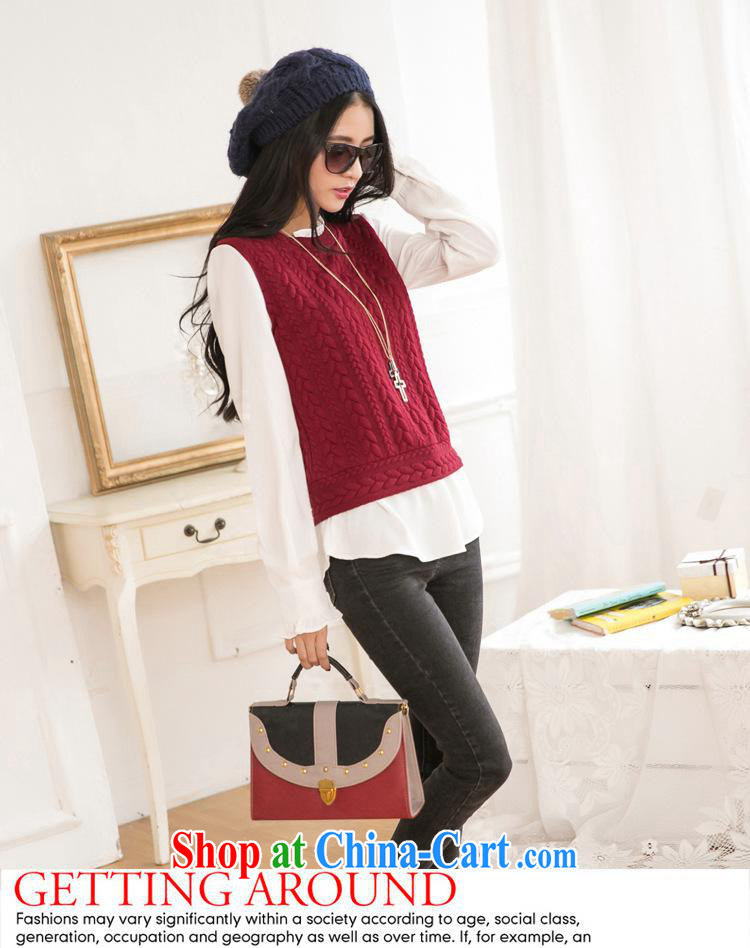 Ya-ting store 2015 spring new Korean female beauty graphics thin mushroom lace stitching leave of two long-sleeved T-shirt female wine red L pictures, price, brand platters! Elections are good character, the national distribution, so why buy now enjoy more preferential! Health