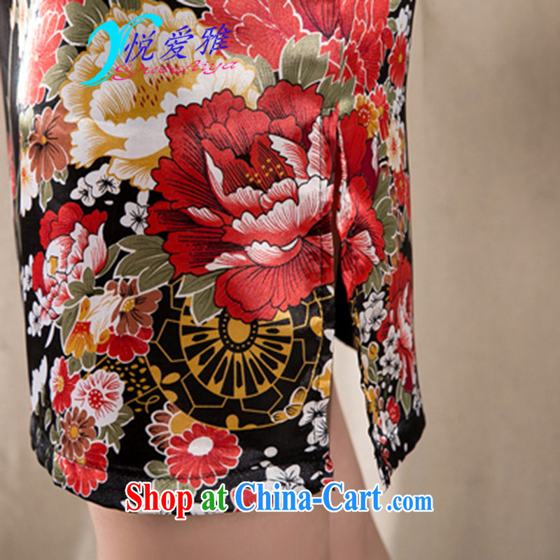 2015 new spring and summer short sleeve retro China Tang is improved cheongsam DRZ 12,273 XXL suit, love, and shopping on the Internet
