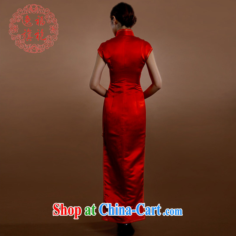 once and for all, embroidery Peony bridal dresses wedding dresses long, Retro toast. Thank you dress dresses spring loaded new red tailored 20 Day Shipping, once and for all (EFU), and shopping on the Internet