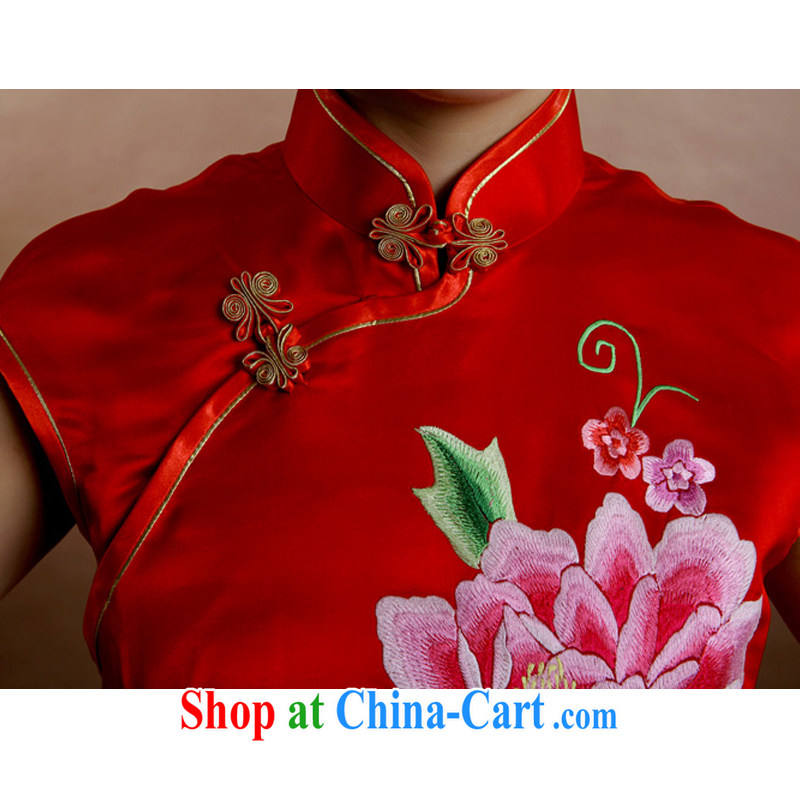 once and for all, embroidery Peony bridal dresses wedding dresses long, Retro toast. Thank you dress dresses spring loaded new red tailored 20 Day Shipping, once and for all (EFU), and shopping on the Internet