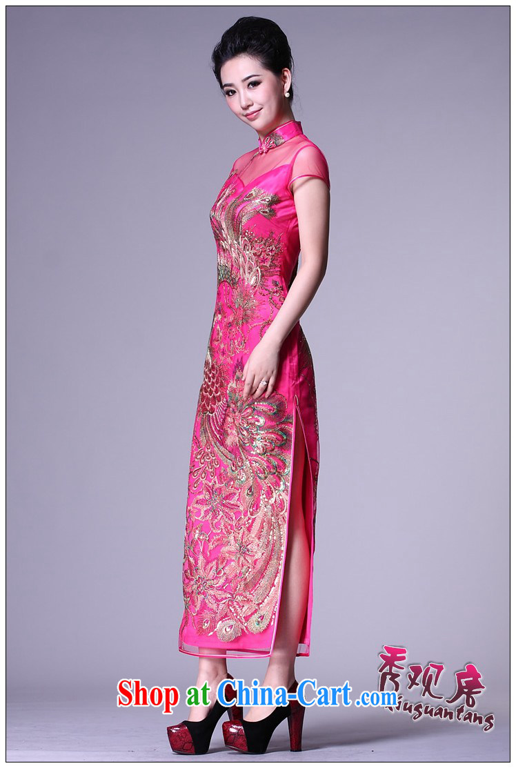 The CYD HO Kwun Tong' double-bong-sun positioning Phoenix lace cheongsam long, the forklift truck high dresses evening dress dress G 81,157 purple XXXL pictures, price, brand platters! Elections are good character, the national distribution, so why buy now enjoy more preferential! Health
