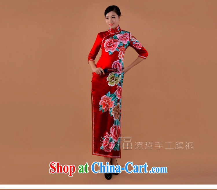 once and for all, red wedding dresses Jinling 13 most Peony cheongsam long heavy silk double-sided embroidery dresses brides dresses thanks King red tailored 25 Day Shipping pictures, price, brand platters! Elections are good character, the national distribution, so why buy now enjoy more preferential! Health