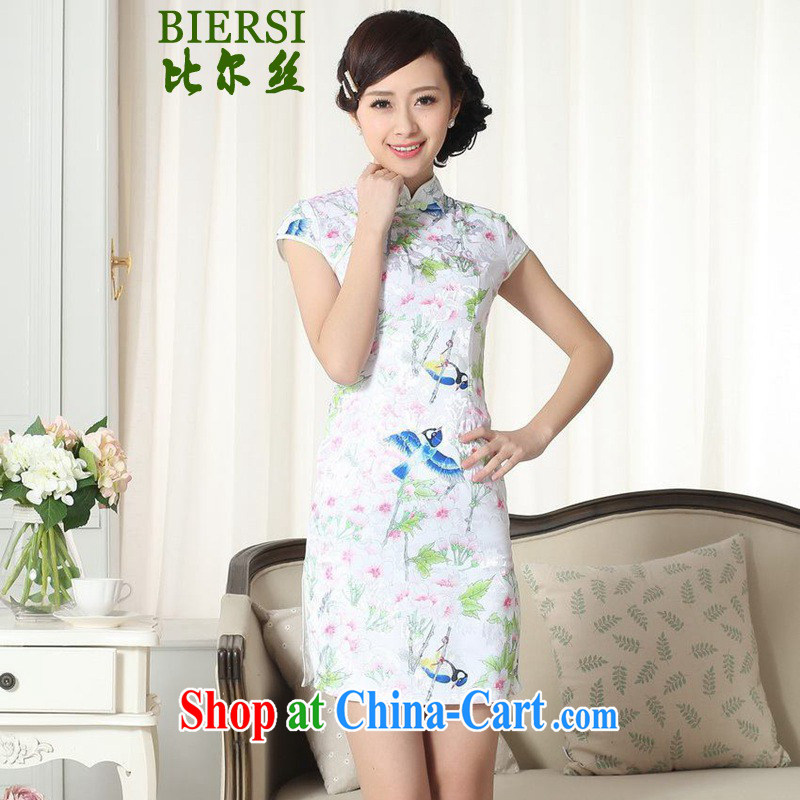 Carl Bildt, summer new elegance improved Chinese qipao, for a tight short-sleeved cultivating cheongsam dress LGD_D _0277 figure 2 XL