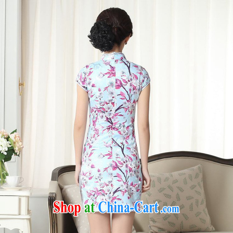 Carl Bildt, summer new elegance Chinese qipao Classic tray snaps cultivating short cheongsam dress LGD/D #0259 figure 2 XL pictures, price, brand platters! Elections are good character, the national distribution, so why buy now enjoy more preferential! Health