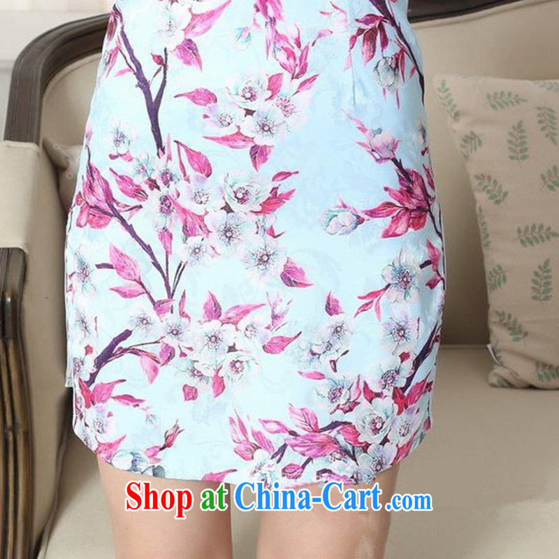 Carl Bildt, summer new elegance Chinese qipao Classic tray for cultivating short cheongsam dress LGD/D 0259 #as figure 2 XL, Bill Gates, and, shopping on the Internet
