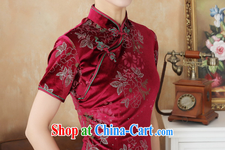 Take the spring and summer outfit New female Chinese Chinese improved, for the wool boom the cheongsam dress show - 13 XL pictures, price, brand platters! Elections are good character, the national distribution, so why buy now enjoy more preferential! Health