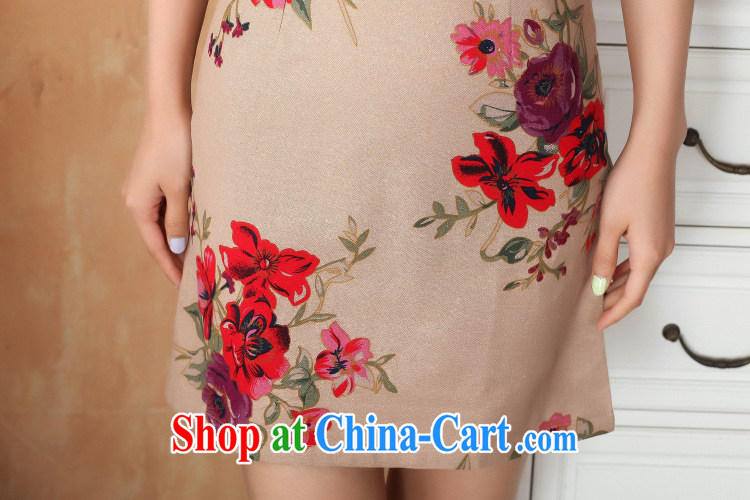 Dan smoke-free Chinese qipao summer new female Chinese improved hand-painted dresses show clothing short cotton the cheongsam as color 2XL pictures, price, brand platters! Elections are good character, the national distribution, so why buy now enjoy more preferential! Health