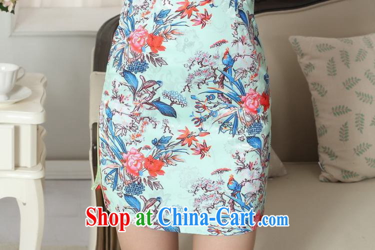 Dan smoke summer new female elegance Chinese qipao,Chinese is hard graphics thin jacquard cotton stamp short cheongsam picture color 2 XL pictures, price, brand platters! Elections are good character, the national distribution, so why buy now enjoy more preferential! Health