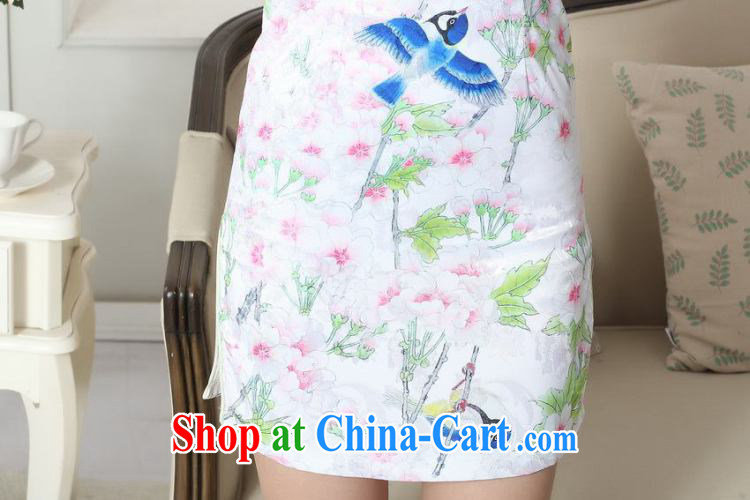 Dan smoke summer new female elegance Chinese qipao, for a tight Chinese graphics thin stamp beauty short cheongsam picture color 2 XL pictures, price, brand platters! Elections are good character, the national distribution, so why buy now enjoy more preferential! Health