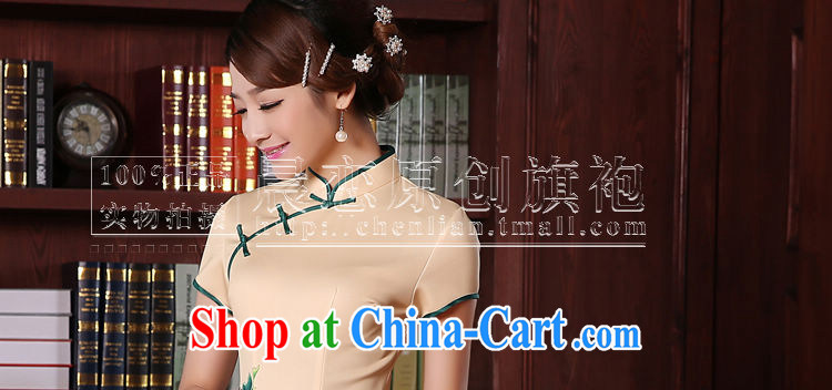 Morning, dresses new 2015 spring retro long improved stylish Chinese qipao dress rich Peony pictures, price, brand platters! Elections are good character, the national distribution, so why buy now enjoy more preferential! Health