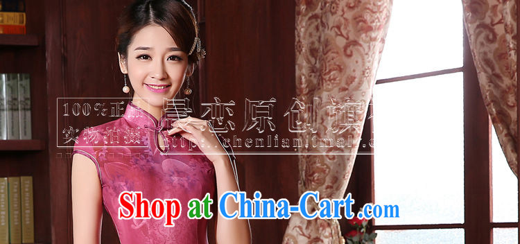 Morning dresses, new summer retro long improved stylish sauna silk silk Chinese qipao skirts of the Red Cross Red XXL pictures, price, brand platters! Elections are good character, the national distribution, so why buy now enjoy more preferential! Health