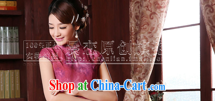 Morning dresses, new summer retro long improved stylish sauna silk silk Chinese qipao skirts of the Red Cross Red XXL pictures, price, brand platters! Elections are good character, the national distribution, so why buy now enjoy more preferential! Health