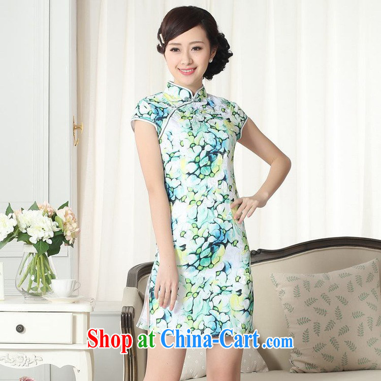In accordance with the conditions in summer and stylish new, improved Chinese qipao, for a tight beauty short cheongsam dress LGD/D #0258 figure 2 XL pictures, price, brand platters! Elections are good character, the national distribution, so why buy now enjoy more preferential! Health