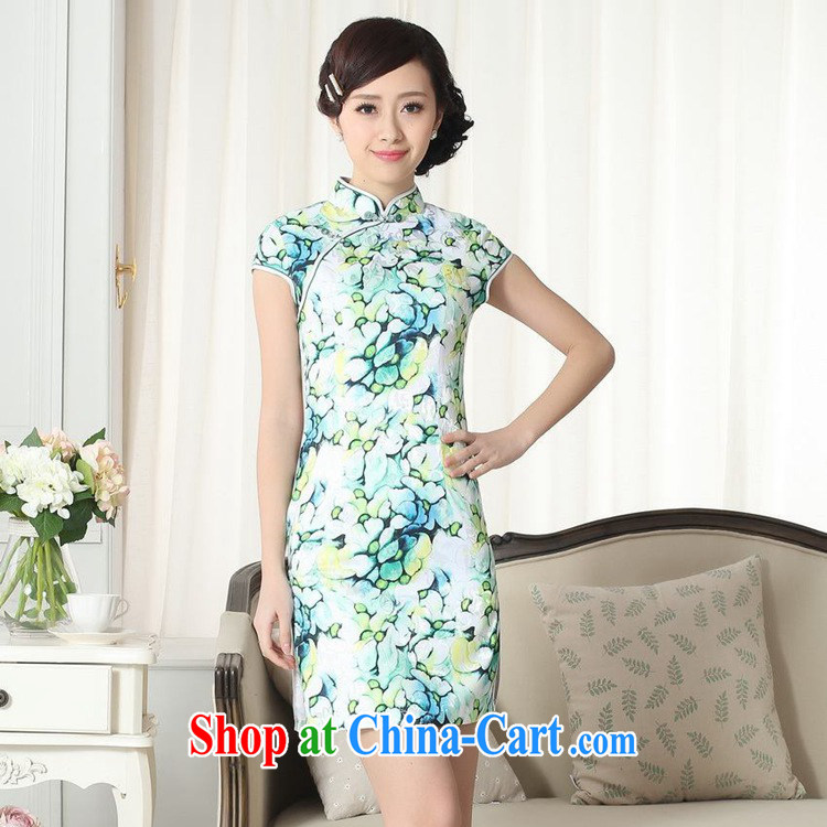 In accordance with the conditions in summer and stylish new, improved Chinese qipao, for a tight beauty short cheongsam dress LGD/D #0258 figure 2 XL pictures, price, brand platters! Elections are good character, the national distribution, so why buy now enjoy more preferential! Health