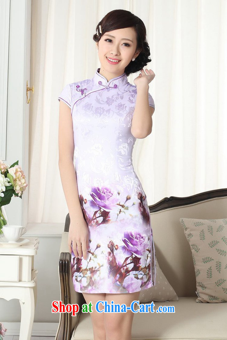 According to the conditions in summer and stylish new improved daily Chinese qipao, for cultivating short cheongsam dress LGD/D #0262 figure 2 XL pictures, price, brand platters! Elections are good character, the national distribution, so why buy now enjoy more preferential! Health