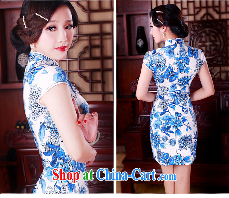 ruyi, 2015 new summer fashion improved retro short cheongsam dress dresses daily dress suit 5012 XXL pictures, price, brand platters! Elections are good character, the national distribution, so why buy now enjoy more preferential! Health
