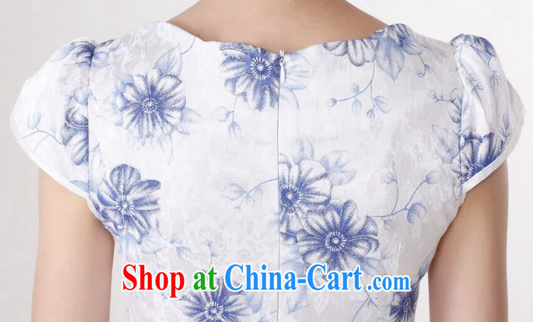 Dan smoke summer dresses Women's clothes Chinese New Chinese improved Chinese qipao short-sleeve embroidered V collar short dresses, such as the color 2 XL pictures, price, brand platters! Elections are good character, the national distribution, so why buy now enjoy more preferential! Health