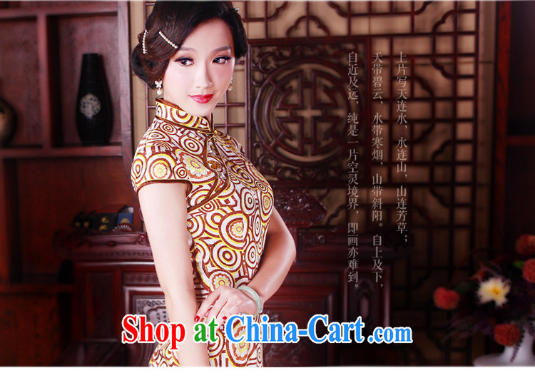 ruyi, women dresses 2015 new, stylish summer beauty routine cheongsam Chinese dresses 5008 yellow M pictures, price, brand platters! Elections are good character, the national distribution, so why buy now enjoy more preferential! Health