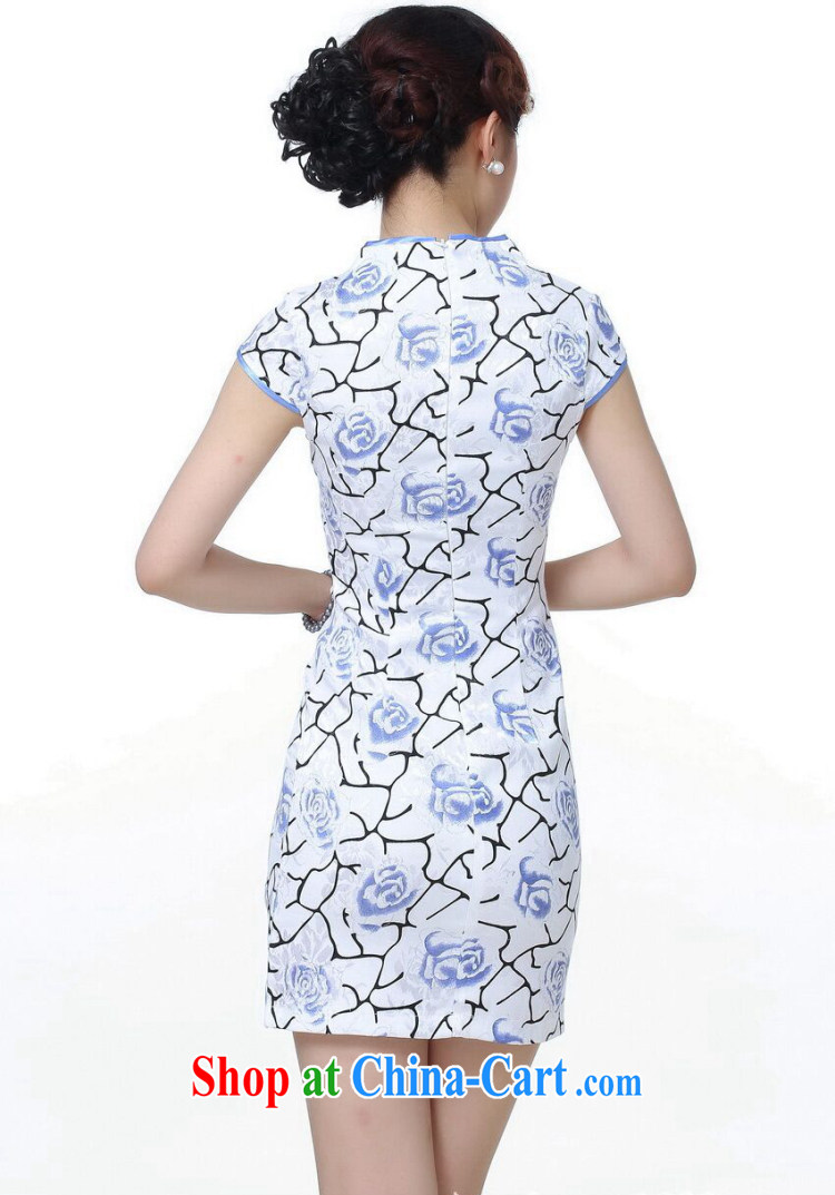 Bin Laden smoke Tang replace summer new, female cheongsam Chinese improved short, cotton, for stamp mini short cheongsam purple 2 XL pictures, price, brand platters! Elections are good character, the national distribution, so why buy now enjoy more preferential! Health