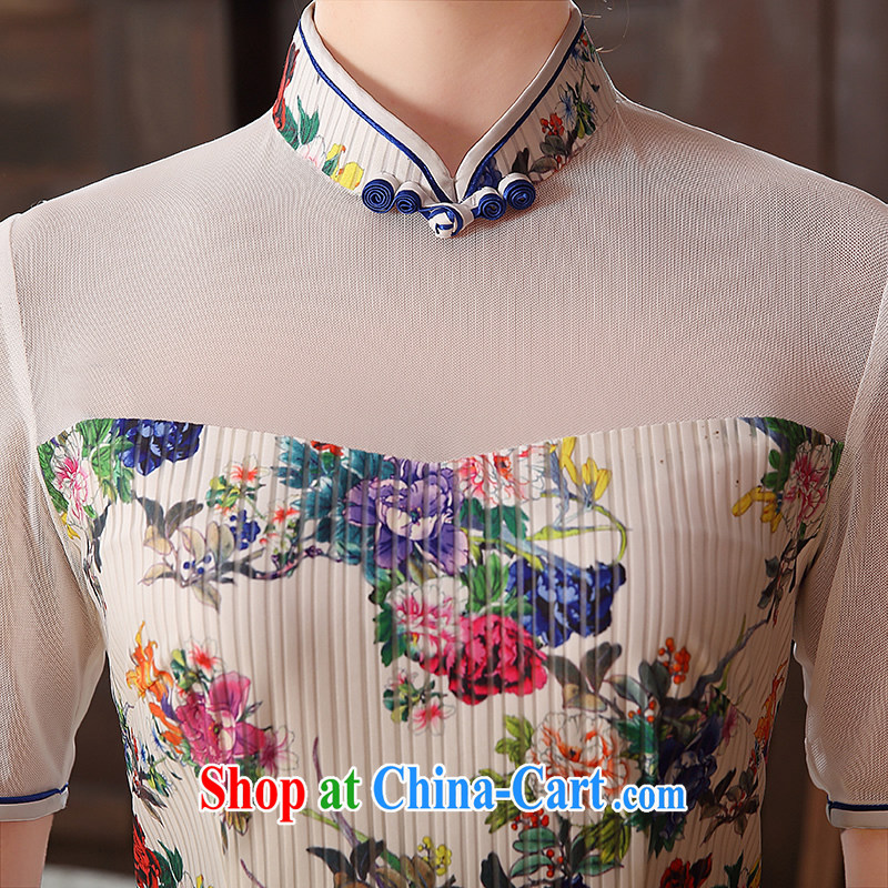 The CYD HO Kwun Tong' take Fang 2015 summer new daily sexy cheongsam dress stylish improved dresses QD 5101 XXL suit, Sau looked Tang, shopping on the Internet