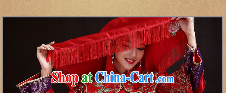 The married Yi Su-wo service bridal gown red Chinese Antique toast served long marriage dresses, pregnant women can be seen wearing a red L pictures, price, brand platters! Elections are good character, the national distribution, so why buy now enjoy more preferential! Health