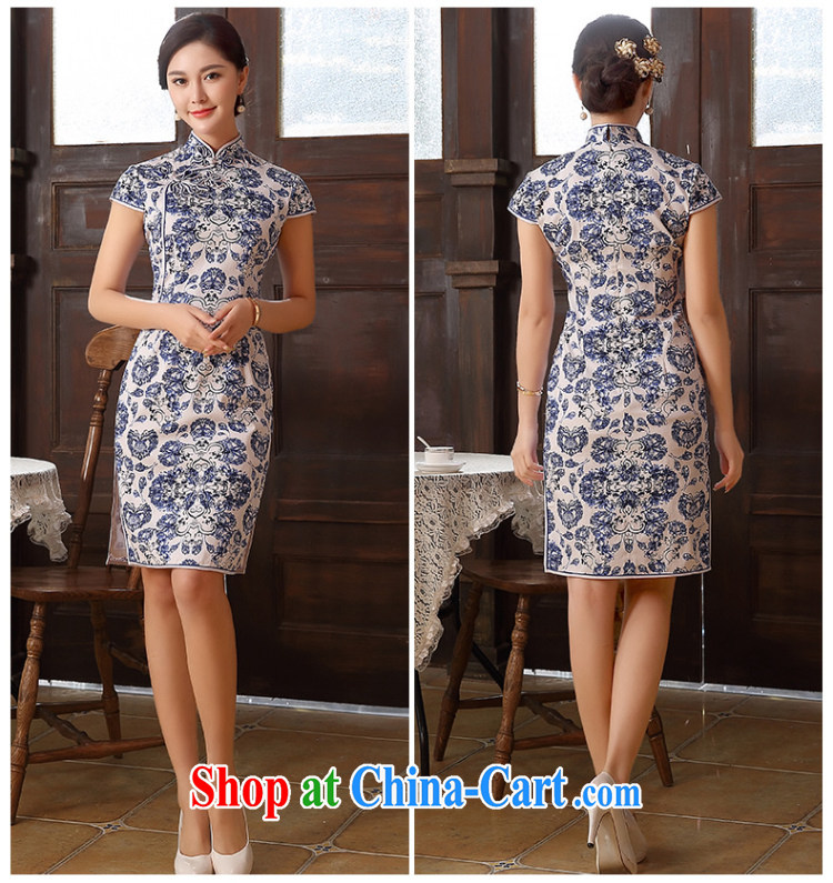 The CYD HO Kwun Tong' blue Diane 2015 summer blue and white porcelain cheongsam dress improved stylish stamp dresses QD 5132 blue-and-white XXL pictures, price, brand platters! Elections are good character, the national distribution, so why buy now enjoy more preferential! Health