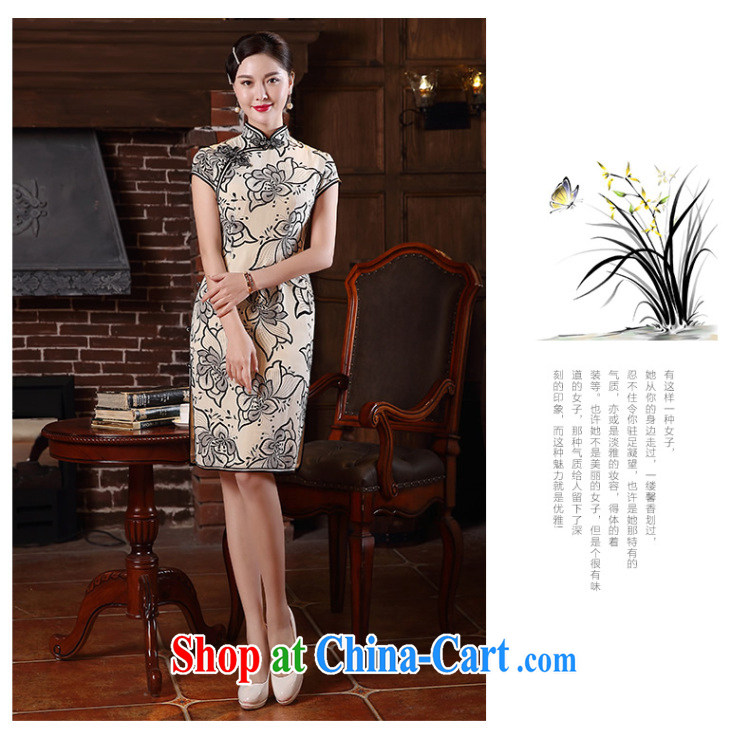 The CYD HO Kwun Tong' spend once and for all, summer 2015 New Silk Cheongsam sauna antique Silk Cheongsam dress QD 5141 fancy XXL pictures, price, brand platters! Elections are good character, the national distribution, so why buy now enjoy more preferential! Health