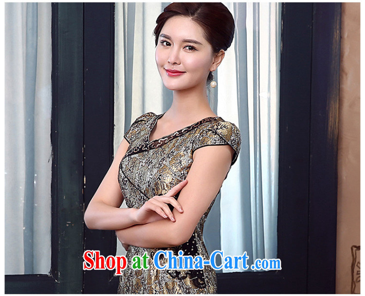 The CYD HO Kwun Tong' Kim Chan-style sexy lace dresses summer 2015 new retro cheongsam dress KD 5157 gold XL pictures, price, brand platters! Elections are good character, the national distribution, so why buy now enjoy more preferential! Health